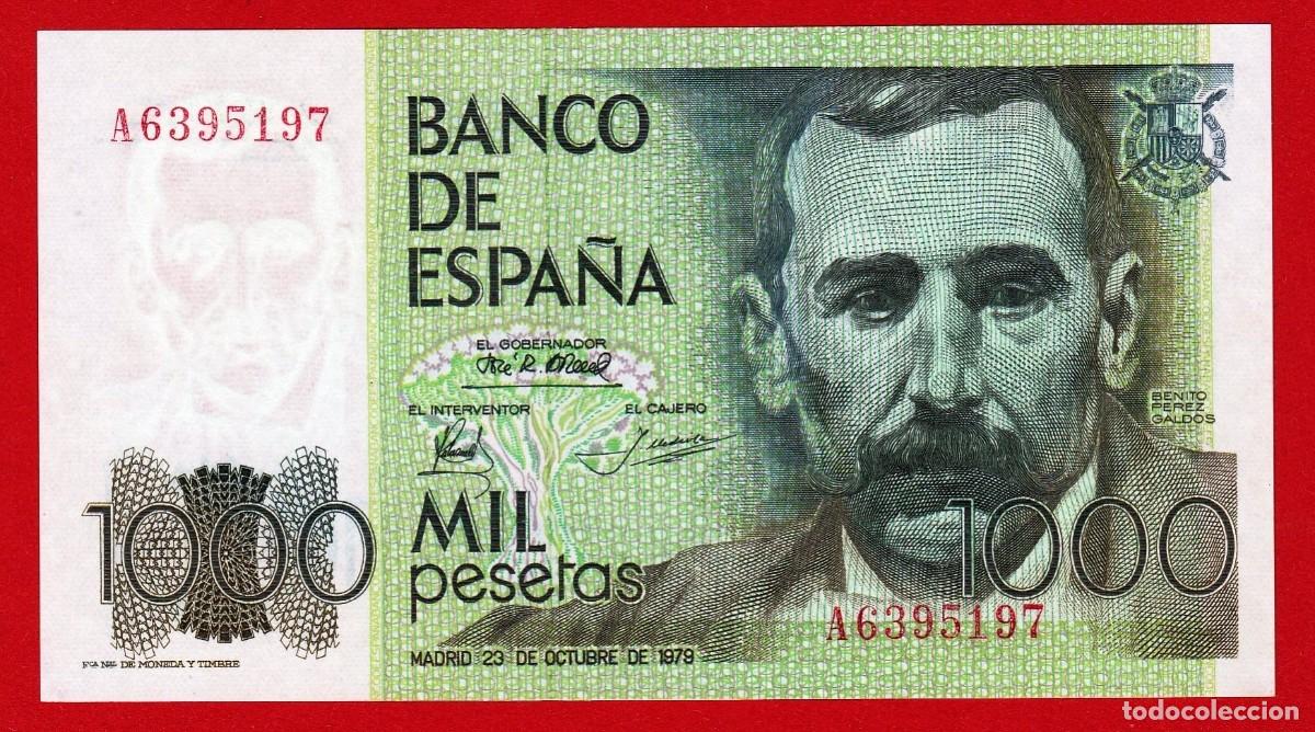 Billetes espa&ntilde;oles: 1000 PESETAS, 1979, Serie A, SC