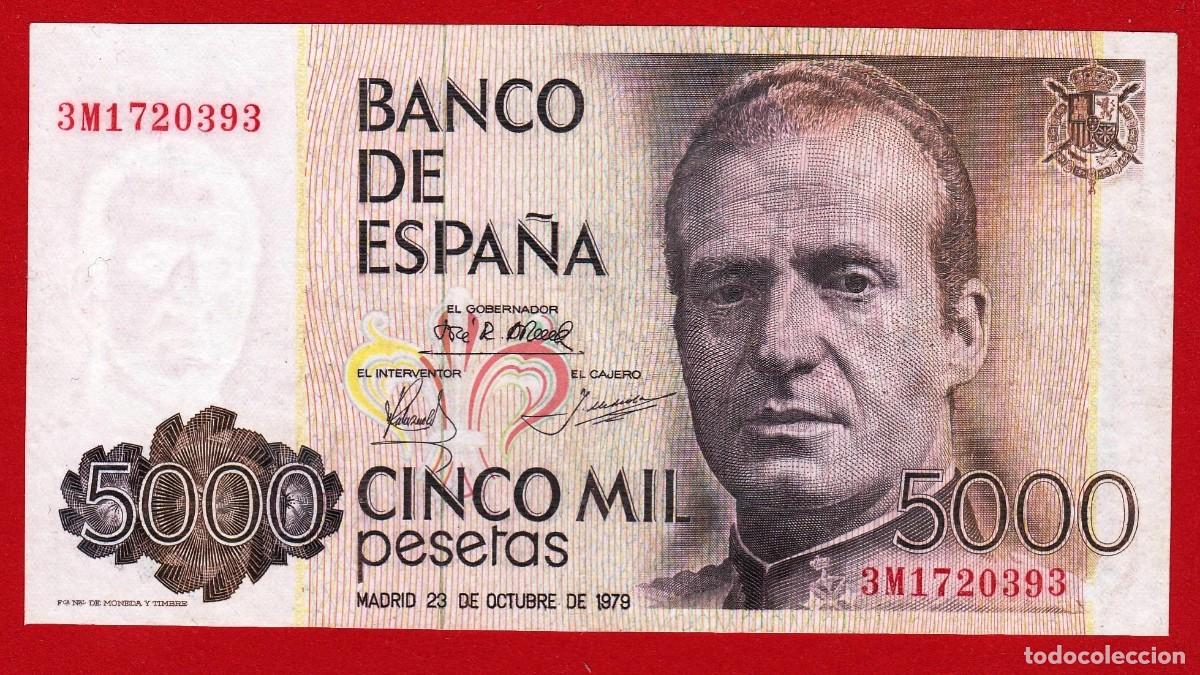 Billetes espa&ntilde;oles: 5000 pesetas, 1979, EBC+ - Foto 1