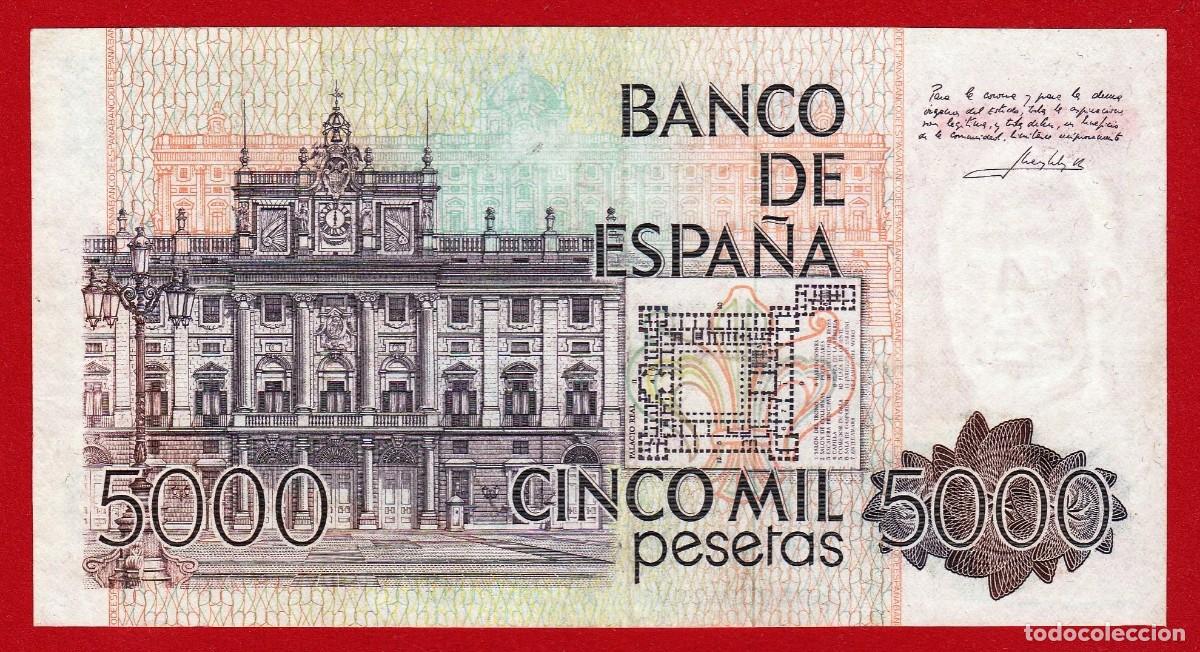 Billetes espa&ntilde;oles: 5000 pesetas, 1979, EBC+ - Foto 2
