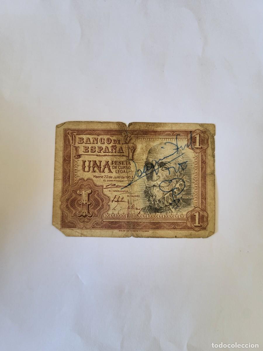 Billetes espa&ntilde;oles: Billete 1 Peseta 1953 Espa&ntilde;a