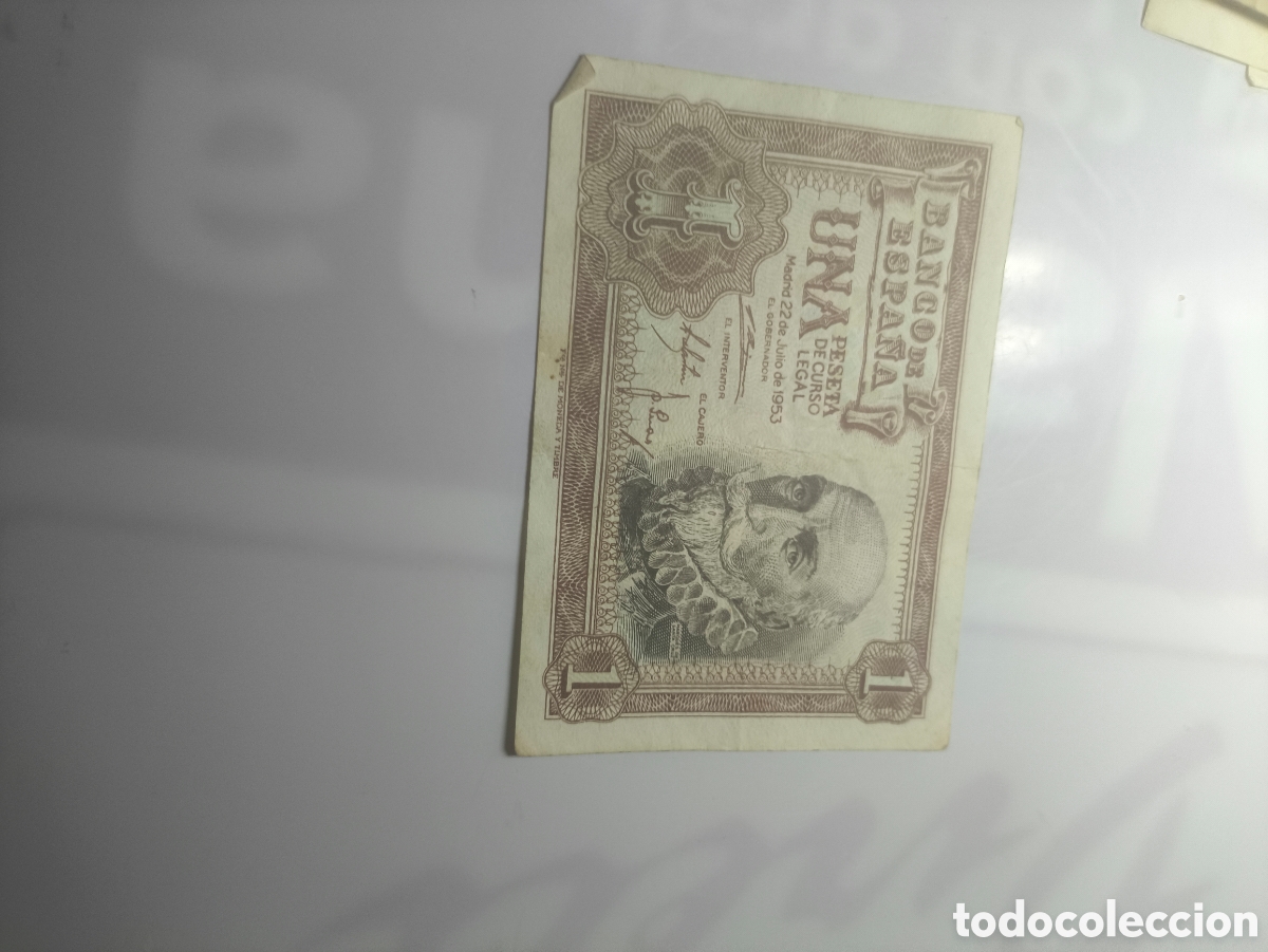 Billetes espa&ntilde;oles: Billete de 1peseta del barco de Espa&ntilde;a