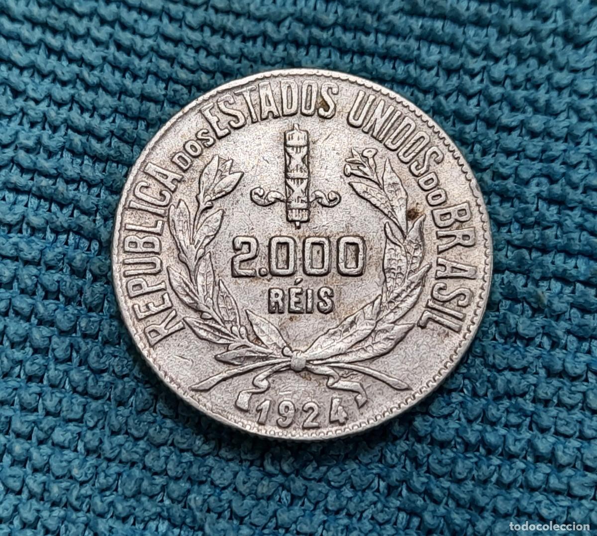 Billetes espa&ntilde;oles: Brasil, 2000 Reis 1924 - Foto 1