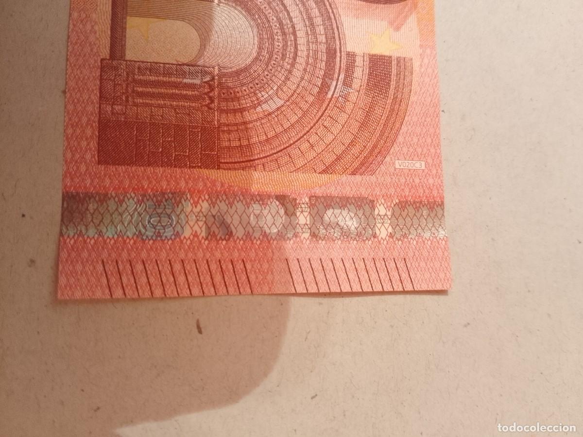 Billetes espa&ntilde;oles: 10 euros, 4 firma Lagarde, plancha V020 de la VB(Espa&ntilde;a), con error en banda magnetica, sc/plancha