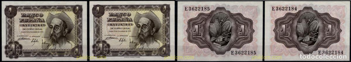 Billetes espa&ntilde;oles: 11439 ESPA&Ntilde;A 1951 1 Peseta Estado espa&ntilde;ol 19 de noviembre 1951