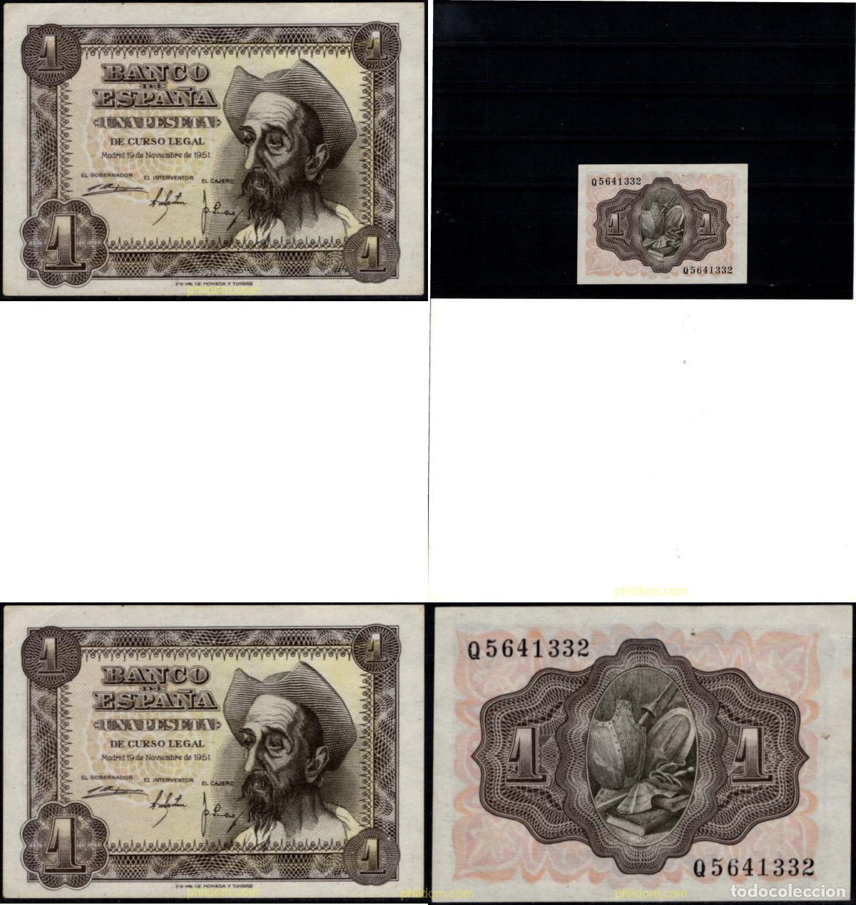 Billetes espa&ntilde;oles: 11435 ESPA&Ntilde;A 1951 1 Peseta Estado espa&ntilde;ol 19 de noviembre 1951