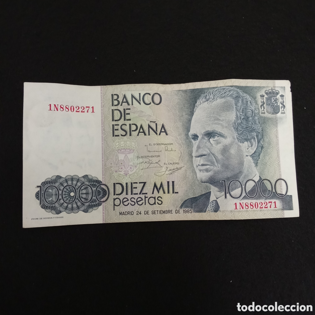 Billetes espa&ntilde;oles: Espa&ntilde;a 10.000 pesetas a&ntilde;o 1985