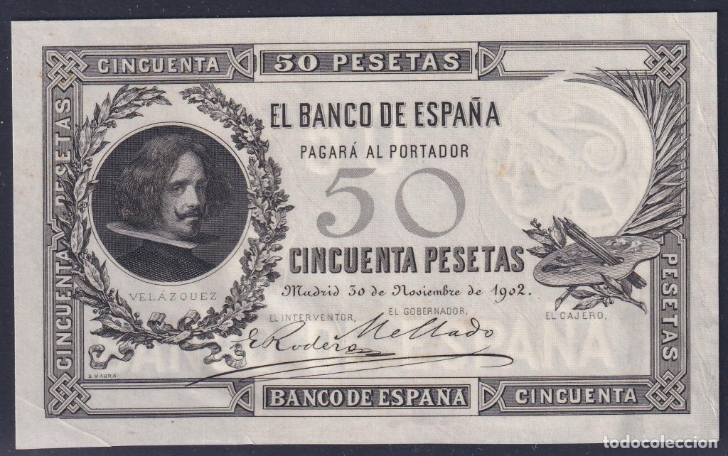 Billetes espa&ntilde;oles: Espa&ntilde;a, 50 Pesetas 1902 - P52 - PRUEBA (SC- / UNC-) [XXREF2705337XXREF]