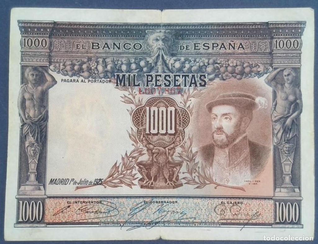Billetes espa&ntilde;oles: Espa&ntilde;a, 1.000 Pesetas 1925 - 70b - (MBC / VF) [1607867]