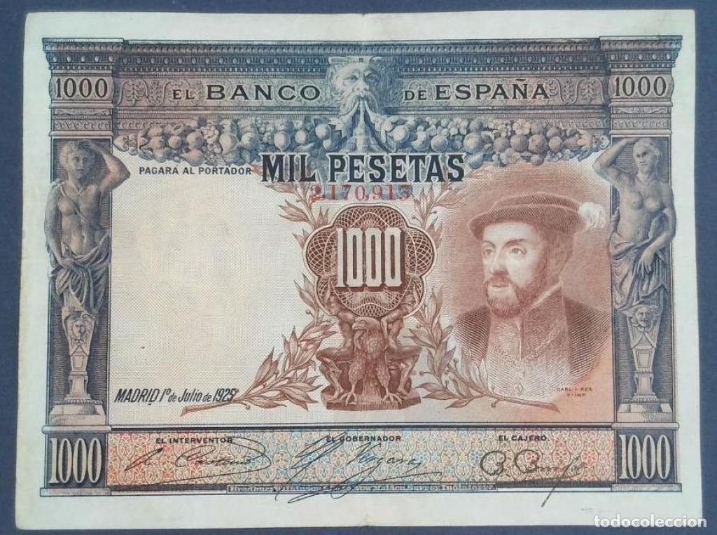 Billetes espa&ntilde;oles: Espa&ntilde;a, 1.000 Pesetas 1925 - 70b - (MBC+ / XF) [2170913]