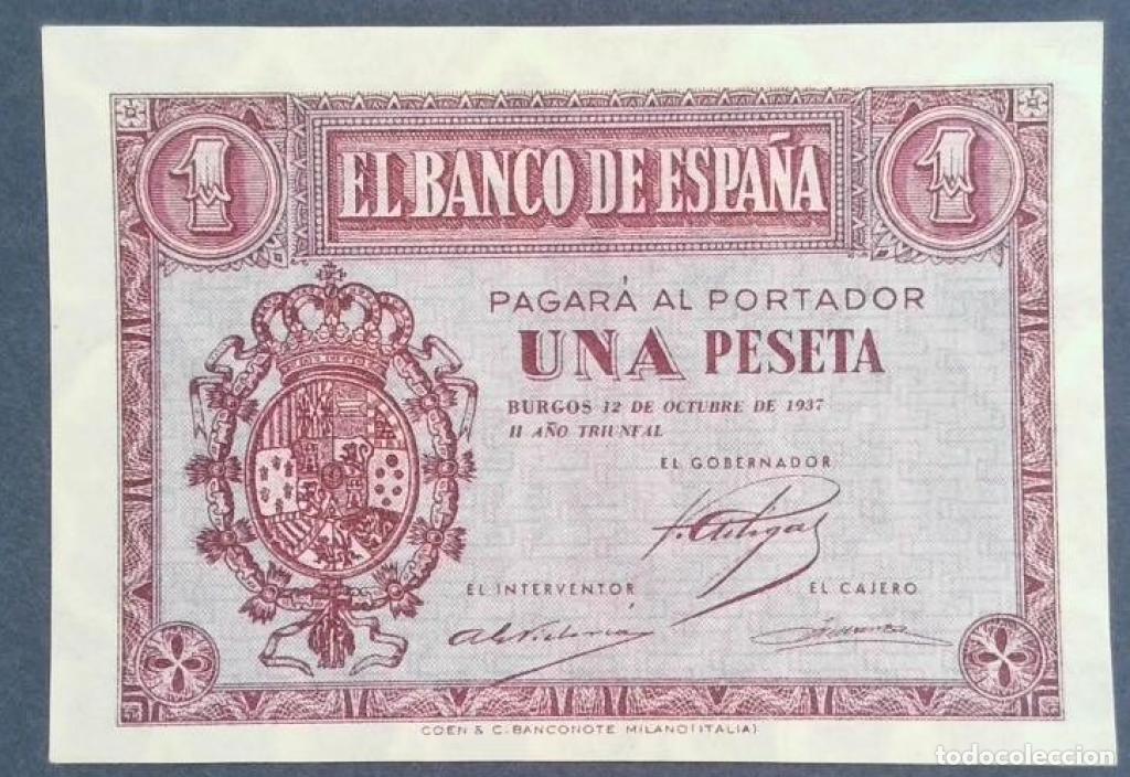 Billetes espa&ntilde;oles: Espa&ntilde;a, 1 Peseta 1937 - 104a - (SC / UNC) [E7867788]