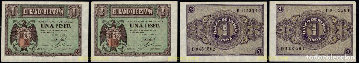 Billetes espa&ntilde;oles: 11430 ESPA&Ntilde;A 1938 1 PESETA ESTADO ESPA&Ntilde;OL 30 DE ABRIL DE 1938 BURGOS