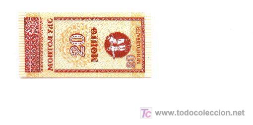 Billetes extranjeros: 6-427. Mongolia. P-50. 20 Mongo - Foto 1