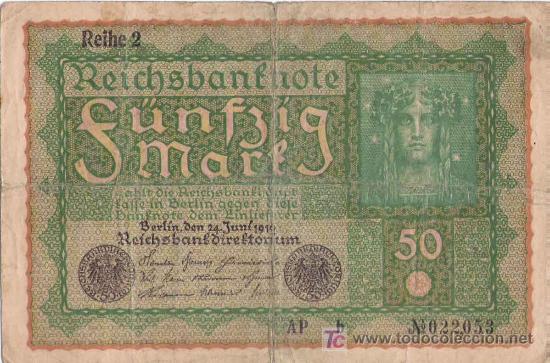 Billetes extranjeros: Billete alem&aacute;n- 1929