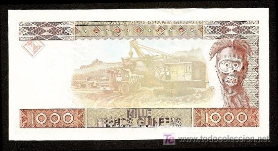 Billetes extranjeros: GUINEA: 1000 Francos 1998 SC Pick 37 - Foto 2