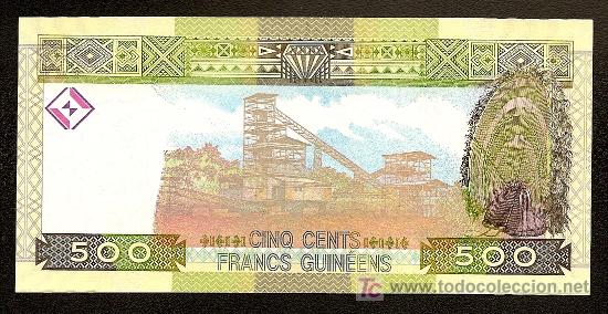 Billetes extranjeros: GUINEA: 500 Francos 2006 SC - Foto 2