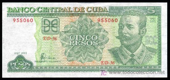 Billetes extranjeros: CUBA - 5 PESOS 2017 SIN CIRCULAR - Foto 1