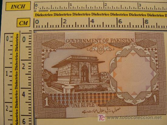 Billetes extranjeros: BILLETE DE PAKIST&Aacute;N. 1 RUPIA. . - Foto 1