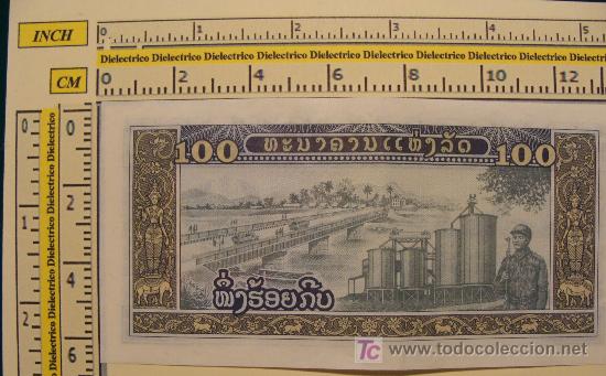 Billetes extranjeros: BILLETE DE LAOS. 100 KIPS. . - Foto 2