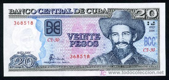 Billetes extranjeros: CUBA : 20 Pesos 2006 S/C - Foto 1