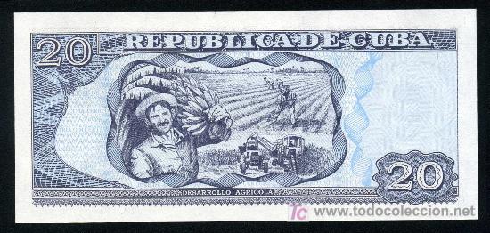 Billetes extranjeros: CUBA : 20 Pesos 2006 S/C - Foto 2