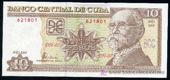 Billetes extranjeros: CUBA : 10 Pesos 2005 S/C - Foto 1