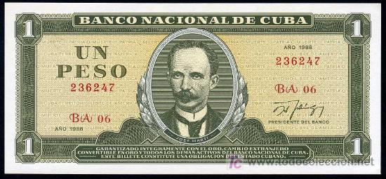 Billetes extranjeros: CUBA : 1 Peso 1988 S/C - Foto 1