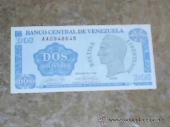 Billetes extranjeros: 2 bolivares  para a&ntilde;adir a tu coleccion