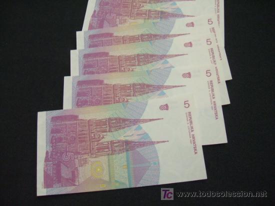 Billetes extranjeros: LOTE 5 BILLETES SIN CIRCULAR  - - Foto 2