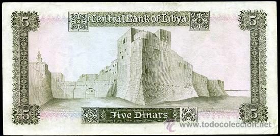 Billetes extranjeros: LIBYA (LIBIA) : 5 Dinares Pick 36  EBC/EBC+ - Foto 2