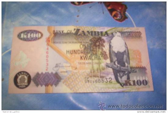 Billetes extranjeros: ZAMBIA 100 KWACHA - Foto 1