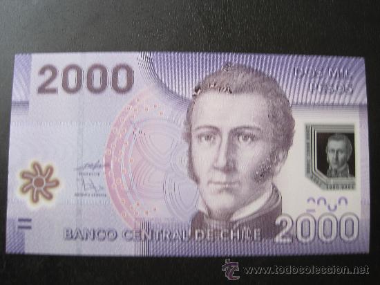 Billetes extranjeros: Chile 2000 pesos 2009 polimero SC - Foto 1