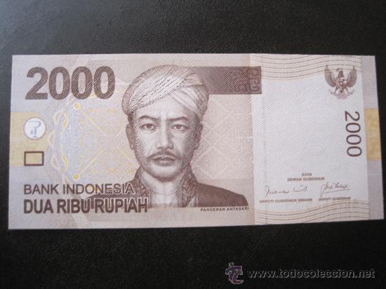 Billetes extranjeros: Indonesia  2000 rupias 2009  SC - Foto 1