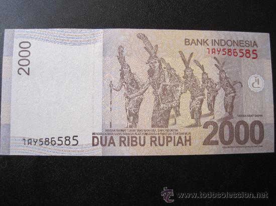 Billetes extranjeros: Indonesia  2000 rupias 2009  SC - Foto 2