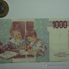 Billetes extranjeros: 104 ITALIA PRECIOSO BILLETE DE 1000 LIRAS AÑO 1990 - OCASION - BILLETES A BAJO PRECIO