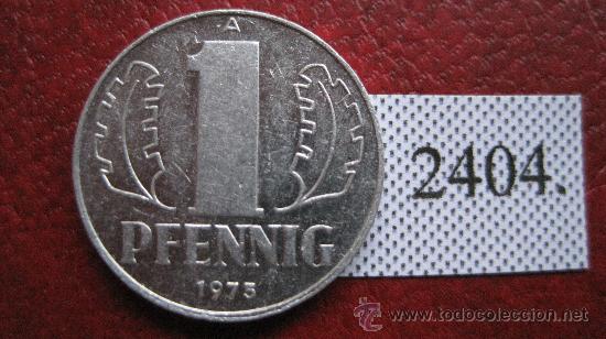Billetes extranjeros: Alemania comunista ( RDA o DDR ) 1 pfennig 1975 A