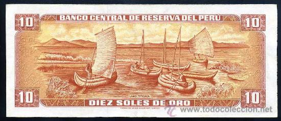 Billetes extranjeros: PERU : 10 Soles 1976  S/C - Foto 2
