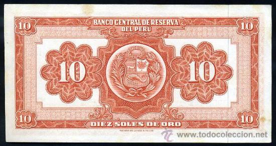 Billetes extranjeros: PERU : 10 Soles 1963  S/C  Pick 84 - Foto 2