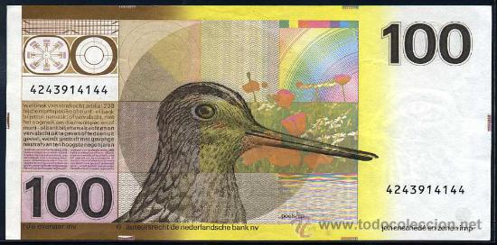 Billetes extranjeros: HOLANDA : 100 Florines 1977  EBC  Pick 97 - Foto 2
