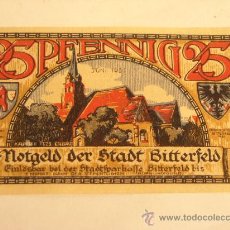 Billetes extranjeros: BILLETE ALEMAN 25 PFENNIG JUNIO 1921 SIN CIRCULAR PLANCHA