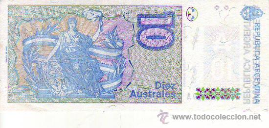 Billetes extranjeros: argentina billete 10 australes - Foto 2