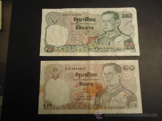 Billetes extranjeros: TAILANDIA 10-20 BATH - Foto 1