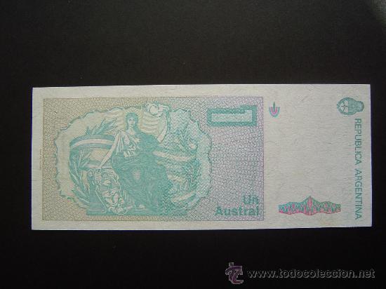 Billetes extranjeros: BILLETE DE ARGENTINA, 1 AUSTRAL - Foto 2