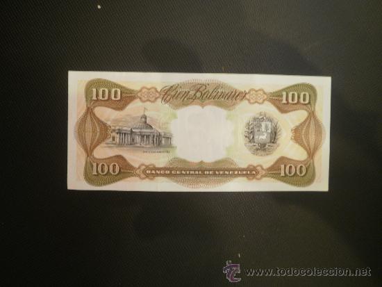 Billetes extranjeros: Billete de cien bol&iacute;vares - Foto 2
