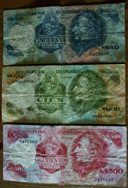 Billetes extranjeros: BILLETES DEL URUGUAY - Foto 1