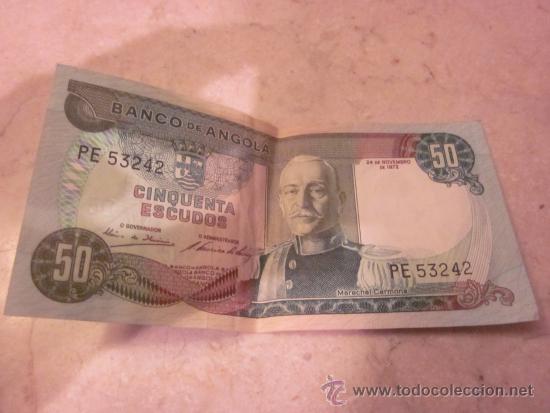 Billetes extranjeros: BILLETE 50 ESCUDOS ANGOLA 1973 - Foto 1