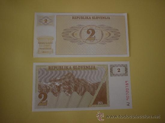 Billetes extranjeros: BILLETE 2 ENA - ESLOVENIA - SC - Foto 1