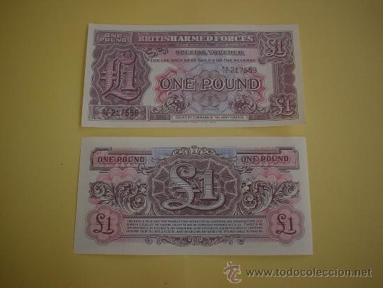 Billetes extranjeros: BILLETE 1 LIBRA - BRITISH ARMED FORCES - SC - Foto 1