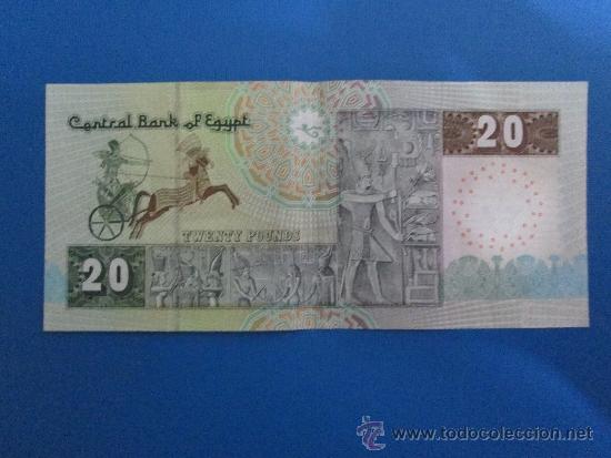 Billetes extranjeros: 20 libras egipcias ebc - Foto 1