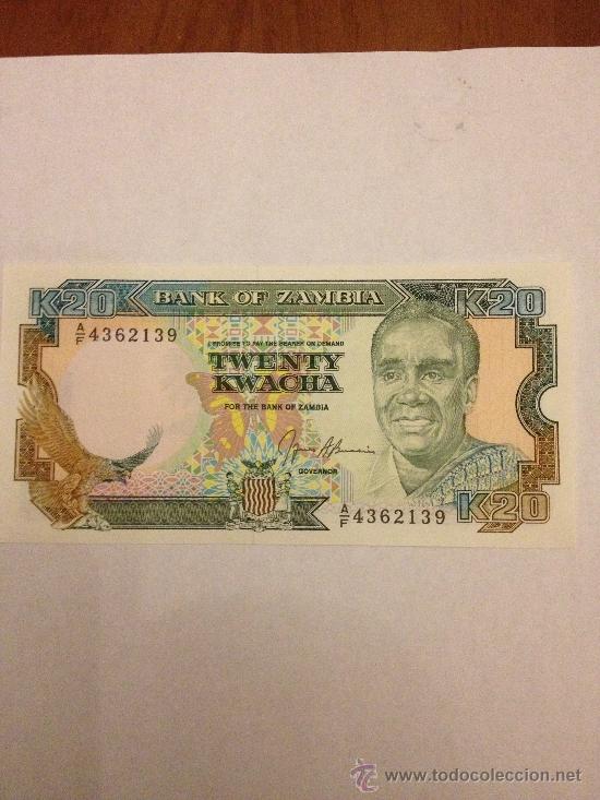 Billetes extranjeros: 20 KWACHA ZAMBIA - Foto 1