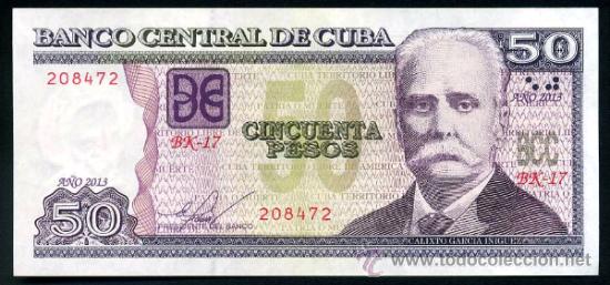 Billetes extranjeros: CUBA : 50 Pesos 2013 S/C - Foto 1
